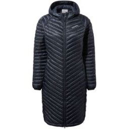 Craghoppers Women's Expolite Long Hooded Jacket Blue Navy 10
