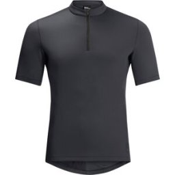 Jack Wolfskin Men's Bike Commute Half Zip T-Shirt Phantom S