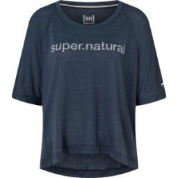 super.natural Women's Liquid Flow Tee Blueberry/Fresh White S