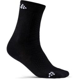 craft Juniors' Warm Mid 2-Pac Sock Black 25-27