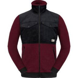 Sweet Unisex Pile Fleece Jacket Red Wine S