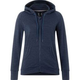 super.natural Women's Essential Zip Hoodie Blue Iris Melange XS