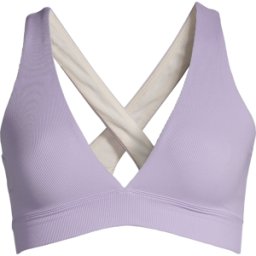 Casall Women's V-Neck Crossback Bikini Top Lavender 34