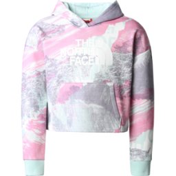 The North Face Girls' Drew Peak Light Hoodie Super Pink Girls Print S