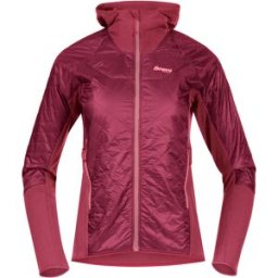 Bergans Women's Cecilie Light Insulated Hybrid Jacket Dark Creamy Rouge/Creamy Rouge XS