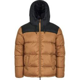 Knowledge Cotton Apparel Men's Thermore™Puffer Color Blocked Jacket Thermoactive™ Brown Sugar S