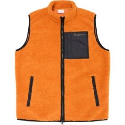 Knowledge Cotton Apparel Men's Teddy Fleece Vest Desert Sun M