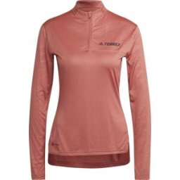 Adidas Women's Terrex Multi Half-Zip Tee Wonred XS