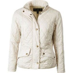 Barbour Women's Flyweight Cavalry Jacket Pearl 32