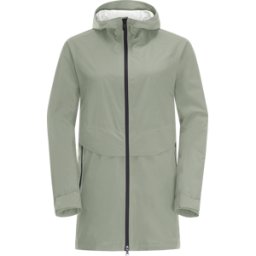 Jack Wolfskin Women's Mainkai Long Jacket Mint Leaf XS