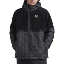 ColourWear Men's Morph Teddy Hoodie Black XS