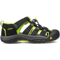 Keen Kids' Newport H2 Black/Lime Green 24