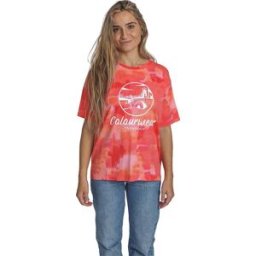 ColourWear Women's Surf Relaxed Tee Luscious Red XS