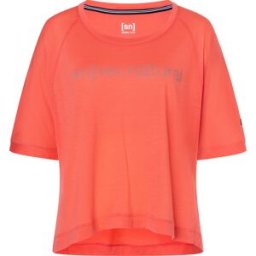 super.natural Women's Liquid Flow Tee Living Coral/Wasabi XS