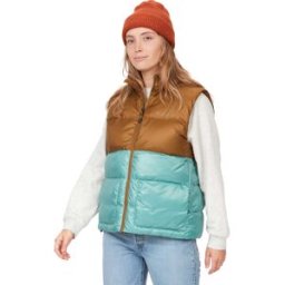 Marmot Women's Guides Down Vest Hazel/Blue Agave S