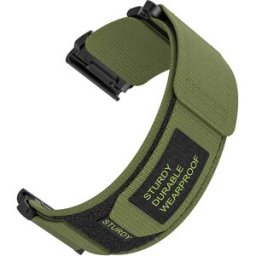 Tiera Garmin Epix grön nylonarmband 26 mm quick release
