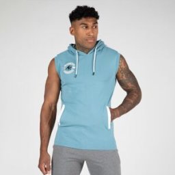 Gorilla Wear Oswego S/l Hooded T-shirt Blue 4xl