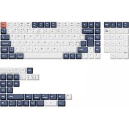Keychron Oem Dye-Sub Pbt Keycap Set - Bluish Black White Full Set Nordic
