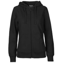 Hoodie zip NEUTRAL O83301 dam svart S