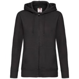Zip Hoodie FRUIT dam svart S