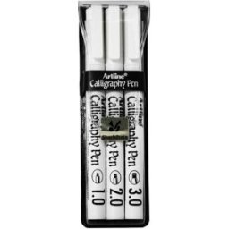 Artline Calligraphy Pen svart 3-pack (3)