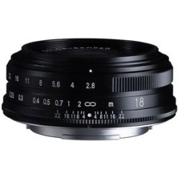 Voigtländer 18mm f/2,8 Color Skopar Aspherical till Fujifilm X-fattning, svart
