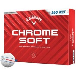 Callaway Chrome Soft 24 360 Triple Track, White, Dussin