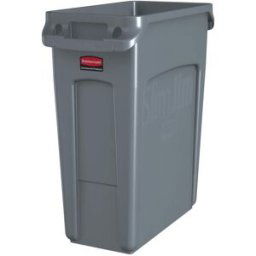 Rubbermaid Slim Jim Avfallsbehållare 87 L, Grå, Lager & Miljö