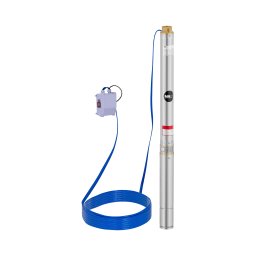 Djupvattenpump - 70 mm / 2,75'' - 3800 l/h - 550 W - 50 m kabel / 55 m uppfordringshöjd - Rostfritt stål