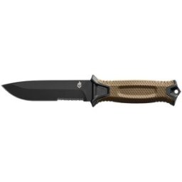 Gerber Slidkniv Strongarm Fixed Serrated, beige