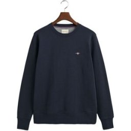 GANT Regular Shield Crew Neck Sweatshirt Herr, EVENING BLUE, XXL
