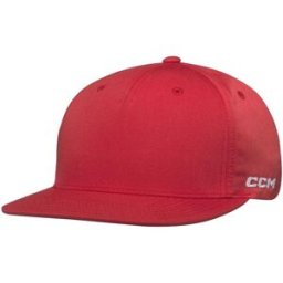CCM Team Flatbrim Snapback, Red, One Size