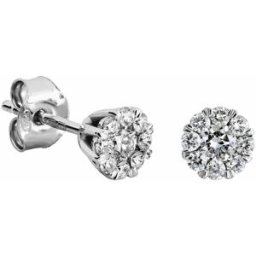 Kohinoor Dahlia vitt guld diamantörhängen 143-232V-44