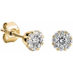 Kohinoor Dahlia guld diamantörhängen 143-232K-44