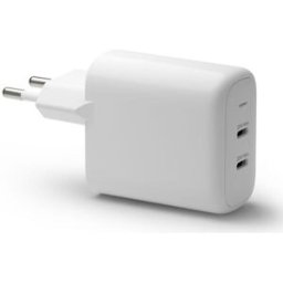 Re-charge - Wall Charger GaN - 2x USB-C 25W EU, White