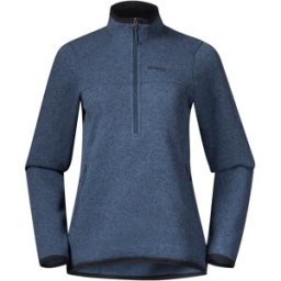Bergans Women's Kamphaug Knitted Half Zip Orion Blue XS