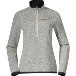 Bergans Women's Kamphaug Knitted Half Zip Chalk Sand XS