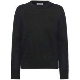 Knowledge Cotton Fine Merino Crew Neck Dam, M, Black Jet