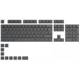 Glorious Gpbt Keycaps Iso - 115 Pbt Caps Nordic-Layout - Black Ash