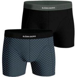 Björn Borg Premium Cotton Stretch Boxer 2-Pack Herr, M, MULTIPACK 3
