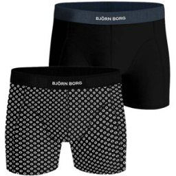 Björn Borg Premium Cotton Stretch Boxer 2-Pack Herr, M, MULTIPACK 4