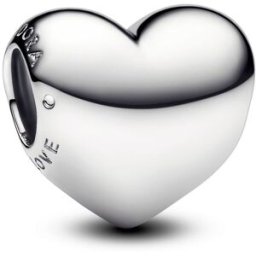 Pandora Moments Engravable medium heart sterling silver berlock 793439C00