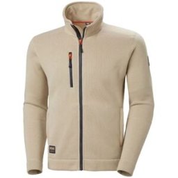 Helly Hansen Workwear Kensington Knit Fleece Jacket Herr, XXL, 789 SAND / EBONY