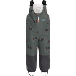 Jack Wolfskin Kids' Gleely 2-Layer Insulated Print Bib Slate Green Allover 92