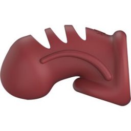 Shots - Mancage Model 28 Ultra Soft Silicone Chastity Cage Red