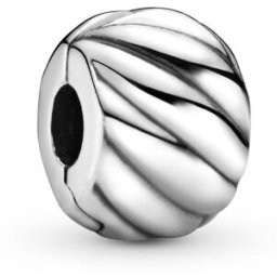 Pandora Polished Feathered klämstopp 791752