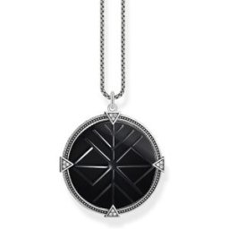 Thomas Sabo halsband vintage coin black KE1998-508-11-L50V