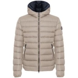 Colmar Sporty Down Jacket With Fixed Hood Herr, 54, COFFEE CREAM-NAVY BL