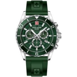 Swiss Alpine Military Sentinel Chronograph PU green 7073.9834