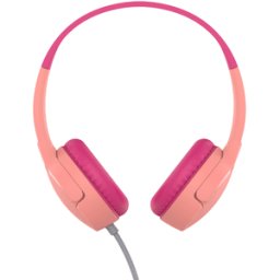 SOUNDFORM Mini Wired On-Ear Headphones for Kids, Pink